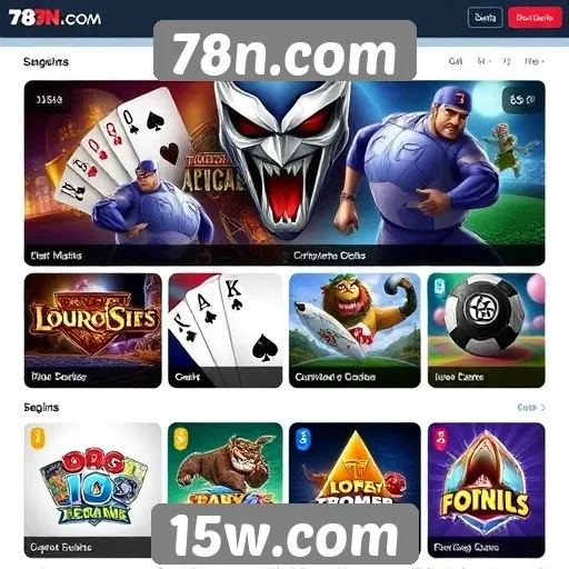 Análise da diversidade de jogos disponíveis no 78n.com